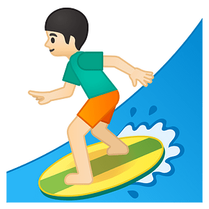Noto Emoji Pie 1F3c4 1F3fb 200D 2642