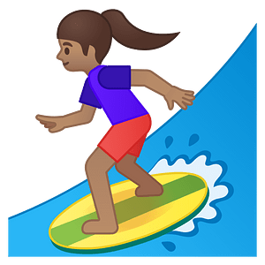 Noto Emoji Pie 1F3c4 1F3fd 200D 2640