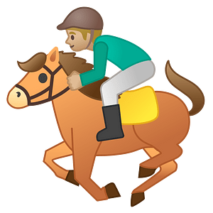 Noto Emoji Pie 1F3c7 1F3fc