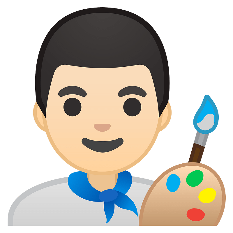 Noto Emoji Pie 1F468 1F3fb 200D 1F3a8
