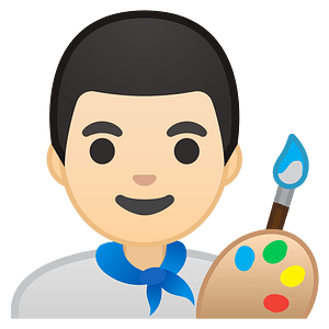 Noto Emoji Pie 1F468 1F3fb 200D 1F3a8