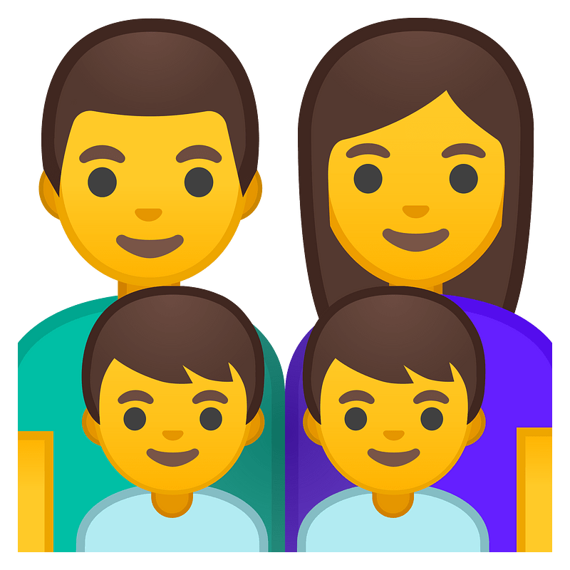 Noto Emoji Pie 1F468 200D 1F469 200D 1F466 200D 1F466