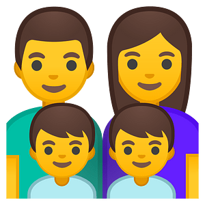 Noto Emoji Pie 1F468 200D 1F469 200D 1F466 200D 1F466