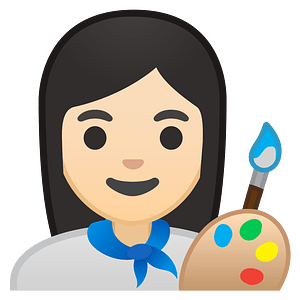 Noto Emoji Pie 1F469 1F3fb 200D 1F3a8