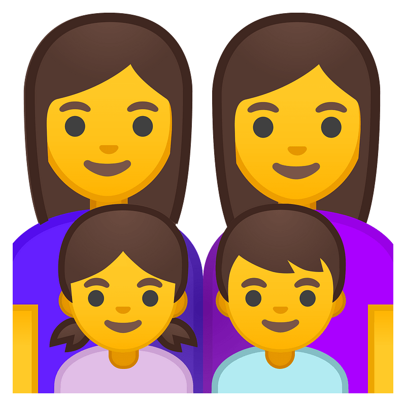 Noto Emoji Pie 1F469 200D 1F469 200D 1F467 200D 1F466