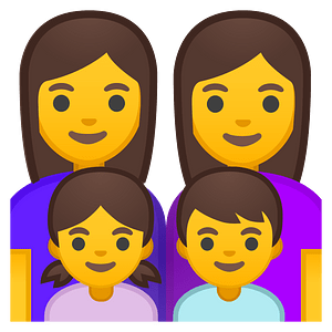Noto Emoji Pie 1F469 200D 1F469 200D 1F467 200D 1F466
