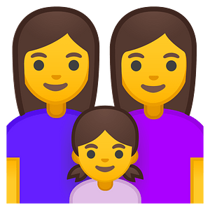 Noto Emoji Pie 1F469 200D 1F469 200D 1F467