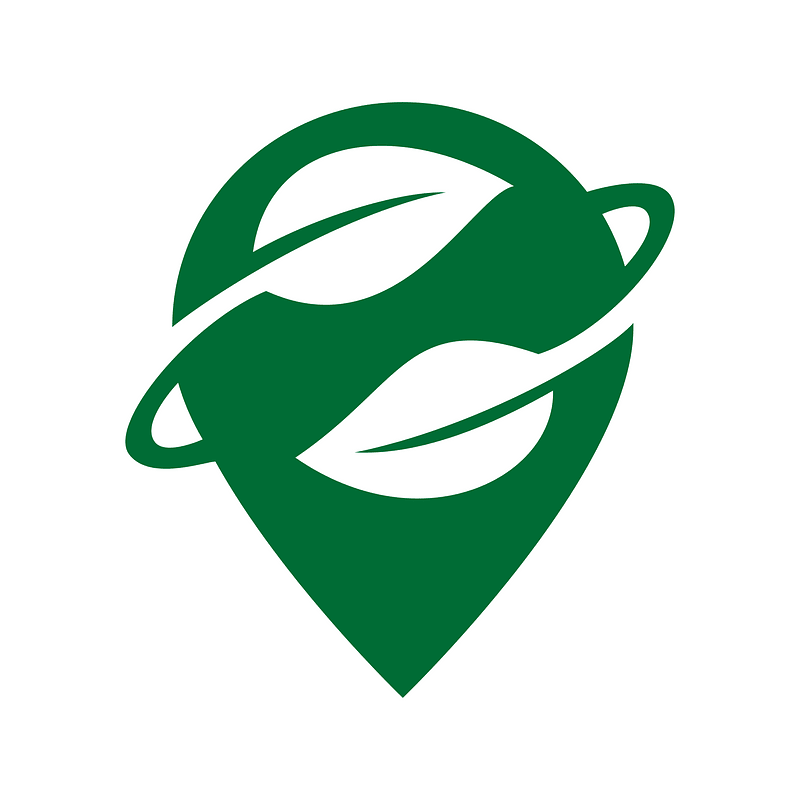 Organic Maps Logo Green On White
