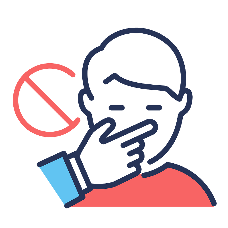 Avoid touching face