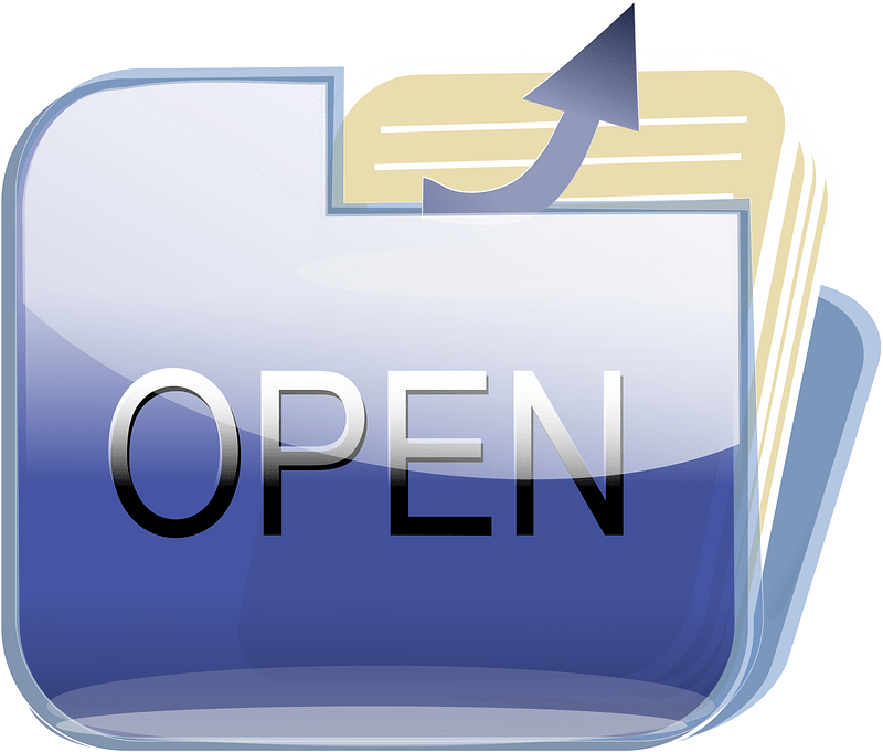 Open folder