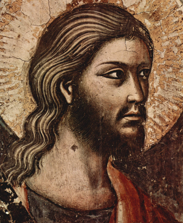 Fresco cycle with the Last Judgment in Santa Cecilia in Travestere in Rome, scene: Last Judgment, detail: Apostles, Pietro Cavallini, 1295-1300