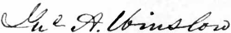 Appletons' Winslow John Ancrum signature, published 1889