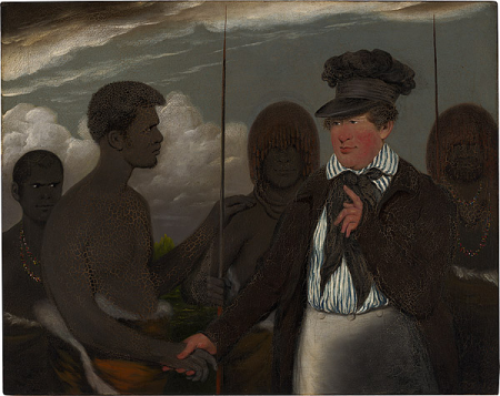 Mr Robinson's first interview with Timmy, Benjamin Duterrau, 1840