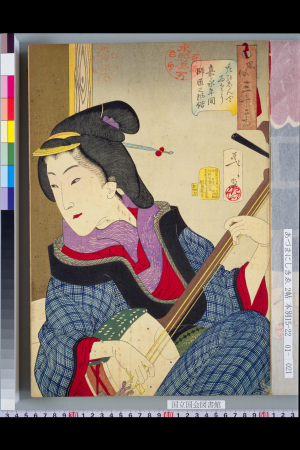 Let's enjoy the 32 aspects of customs. The customs of the master during the Kaei era., 1888