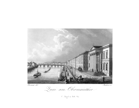 Quay at the Obermainthor (Upper Main Gate), Friedrich Joseph Ehemant, 1836