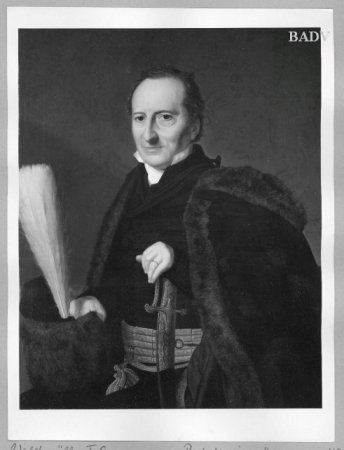 Portr. of a gentleman with sabre, Ferdinand Georg Waldmüller, 1830