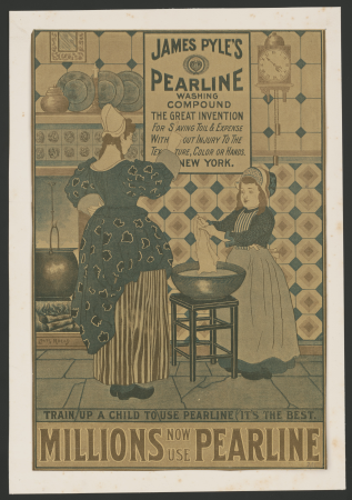 Millions now use Pearline. James Pyles's Pearline washing compound the great invention... LCCN2015646923, Louis Rhead, between 1910 and 1920