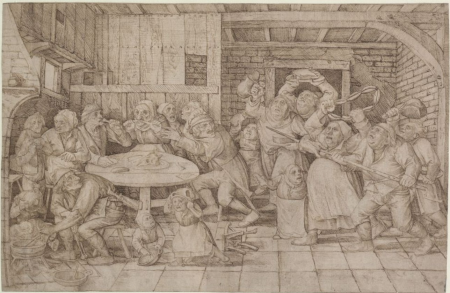 Combat between the lean and the fat, Lucas van Valckenborch, between 1540 and 1597