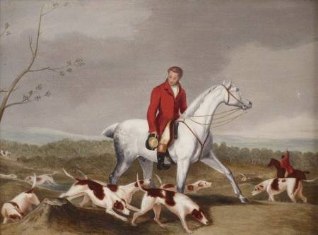 Hunting Scene of Huntsmen casting Hounds, Richard Barrett Davis, between 1802 and 1854