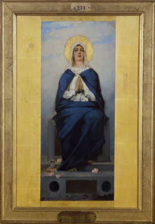 Sketch for the church of Clichy-la-Garenne: The Immaculate Conception, Jean-Joseph Benjamin-Constant, 1874