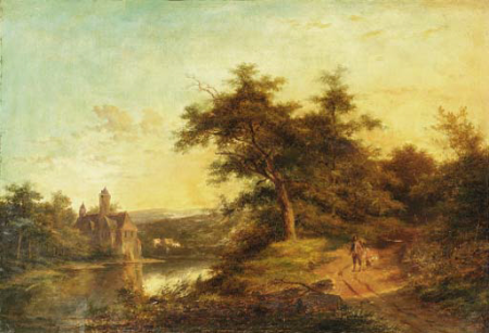 The walk home; and Cattle watering at a stream, Jan Evert Morel