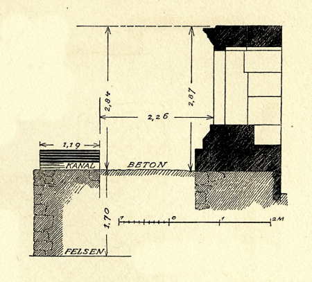 Fig 111 Tempel - dahinterliegende Hofmauer, George Niemann, between 1904 and 1910