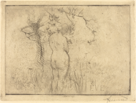 Eve before the Apple Tree (Eve de dos devant le pommier), Paul-Albert Besnard, 1892