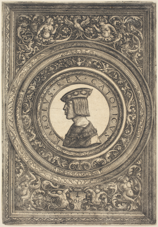 Emperor Charles V, Daniel Hopfer, circa 1519
