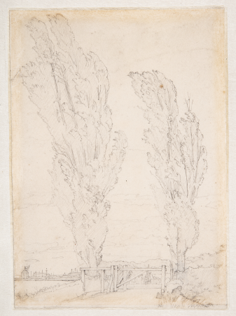 Part of the beach promenade with a view towards Orlogsværftet, Christen Købke, 1833