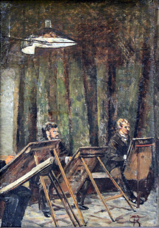 At the Weimar Academy, Christian Rohlfs, 1875