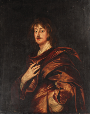 Portrait of Philip, 5th Earl of Pembroke, half-length, in a red cloak, Anthony van Dyck