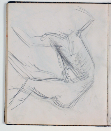 Model study. Sketch for P. S. Christiansen's gravestone, Niels Larsen Stevns