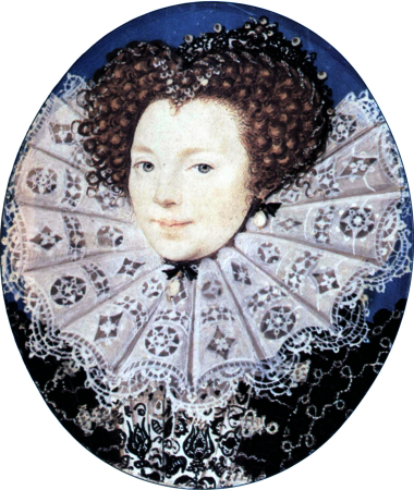 Portrait of an unknown lady, Nicholas Hilliard, between 1585 and 1590
