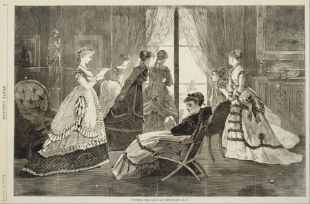 Waiting for Calls on New-Year's Day, Winslow Homer, 1869