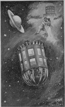 A Journey in Other Worlds - 10 - The Return, Daniel Carter Beard, 1894