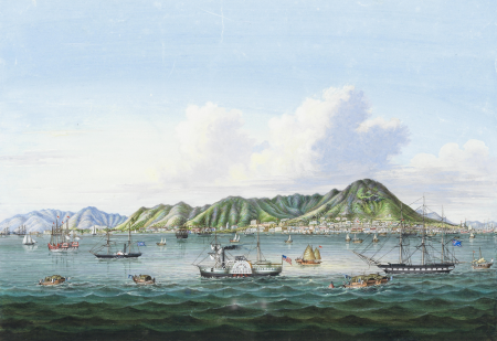 View of Hong Kong, Lam Qua, circa 1855