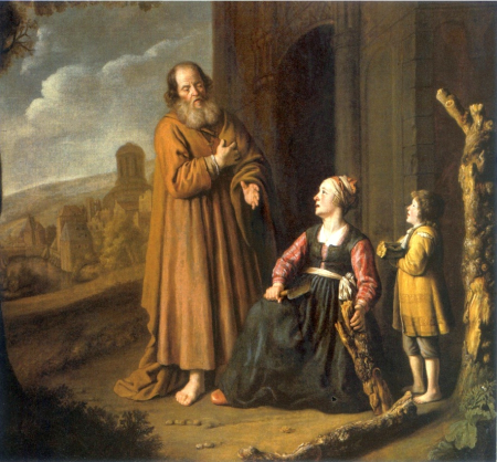 Elijah and the widow of Zarephath, Jan Victors, 1640s