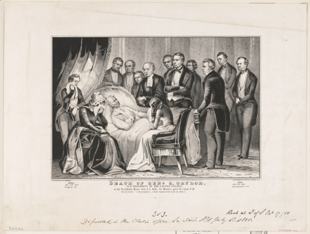 Death of Genl. Z. Taylor - lith. & pub. by N. Currier. LCCN96521906, Nathaniel Currier, 1850