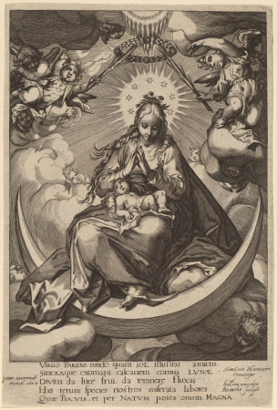 The Virgin and Child on the Crescent, Abraham Bloemaert, 1607