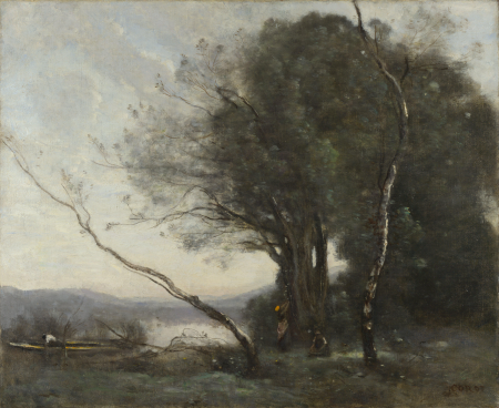 The Leaning Tree Trunk, Jean-Baptiste Camille Corot, between 1853 and 1862
