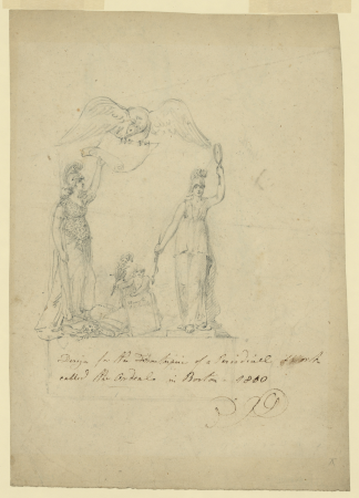 Design for the frontispiece of a periodical work called "The ordeal" in Boston, 1810 LCCN2004661620, John Rubens Smith