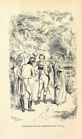 Illustration by C E Brock for Pride and Prejudice - The introduction was immediately made, Charles Edmund Brock, 1895