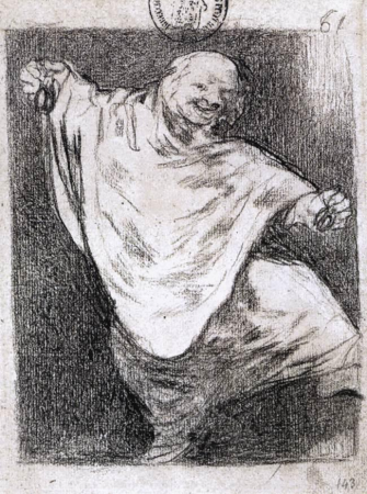 Phantom Dancing with Castanets, Francisco Goya, between 1824 and 1828