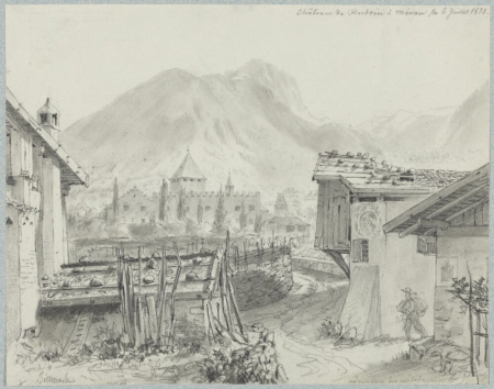 Château de Rubein à Méran, Carl Johan Billmark, 1838