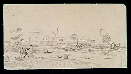 Charles Giraud, Vue du camp retranché, 1840s, 1840s