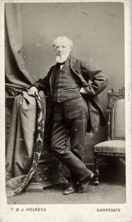 Man with white beard by T & J Holroyd, between 1863 and 1872
