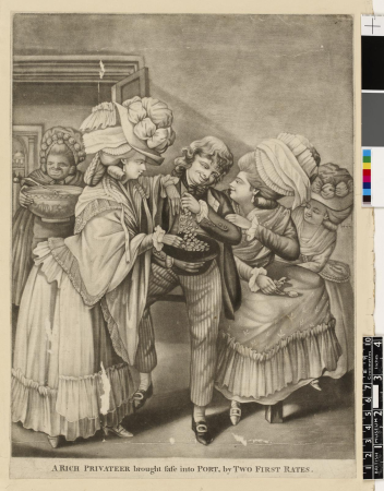 A rich Privateer brought safe into port by two First Rates, Robert Dighton, 1782