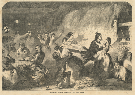 Husking party finding the red ears (Boston Public Library), Winslow Homer