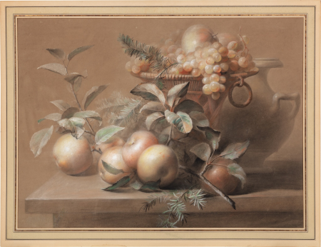 Still life with apples and grapes, Antoine Berjon
