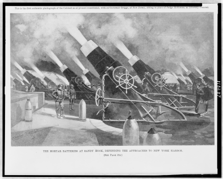 The mortar batteries at Sandy Hook, defending the approaches to New York Harbor - C. Beecher Bunnell. LCCN97513281, 1898